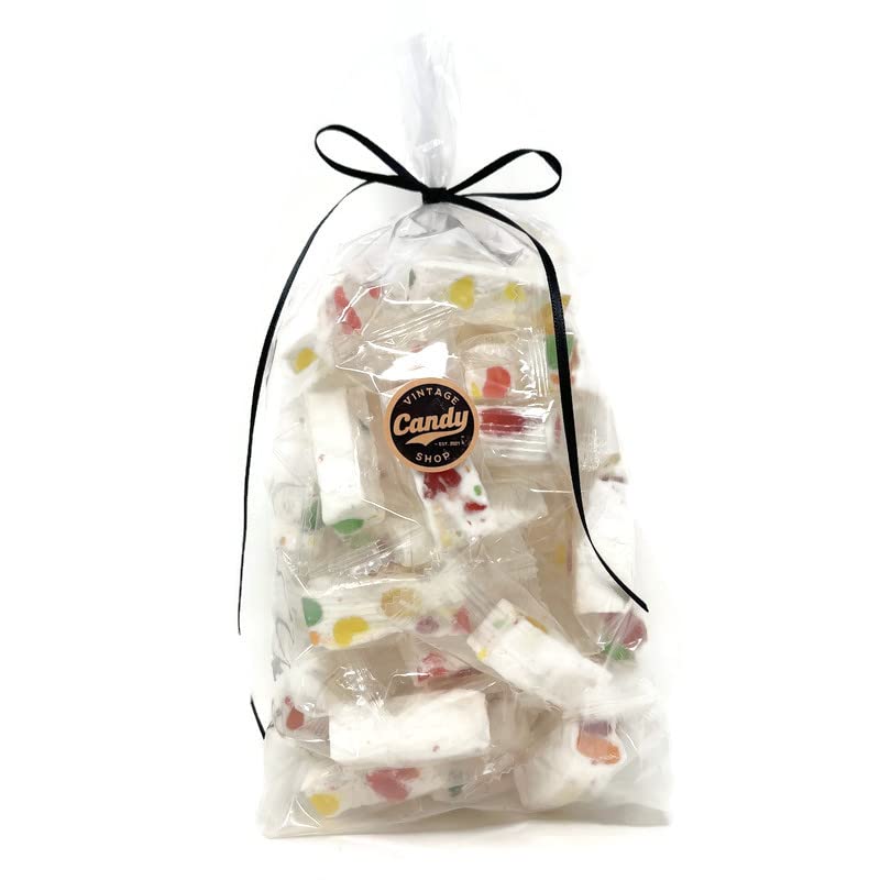 Nougat Jubes, Soft Chewy Nougat Jujube Candy with Fruity Jelly Beans, Bulk Gift Bags